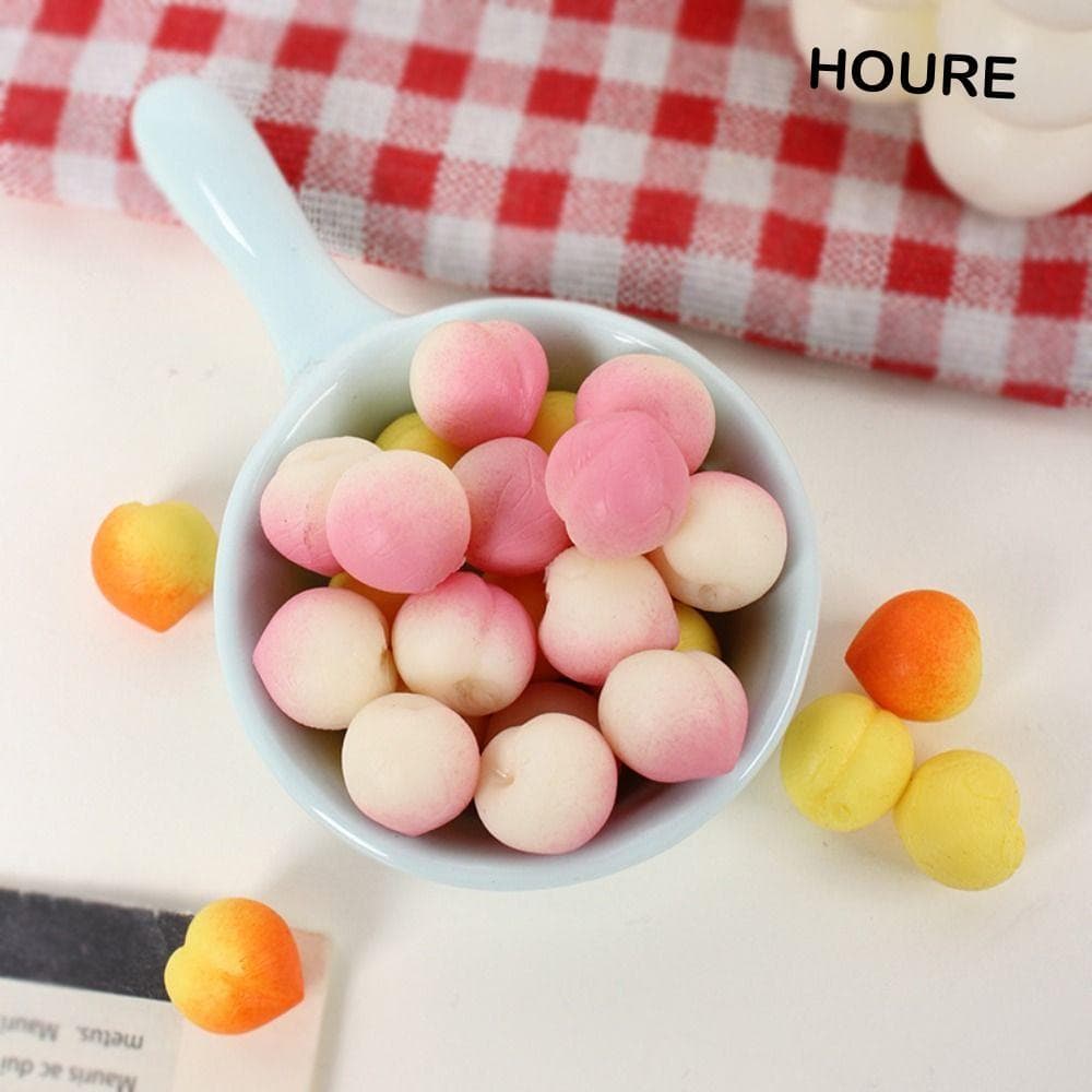 HOURE Squeeze Sensory Toys , Pretend Play Milho Peach Toy , Fidget Simulação Brinquedo De Cozinha