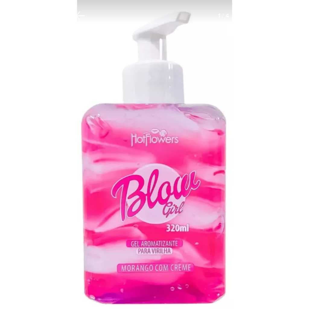 Blow Gril Gel E Creme Aromatizante De Creme E Morango 320ml