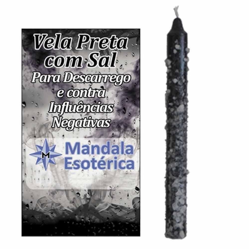 Vela Preta com Sal 45 gramas