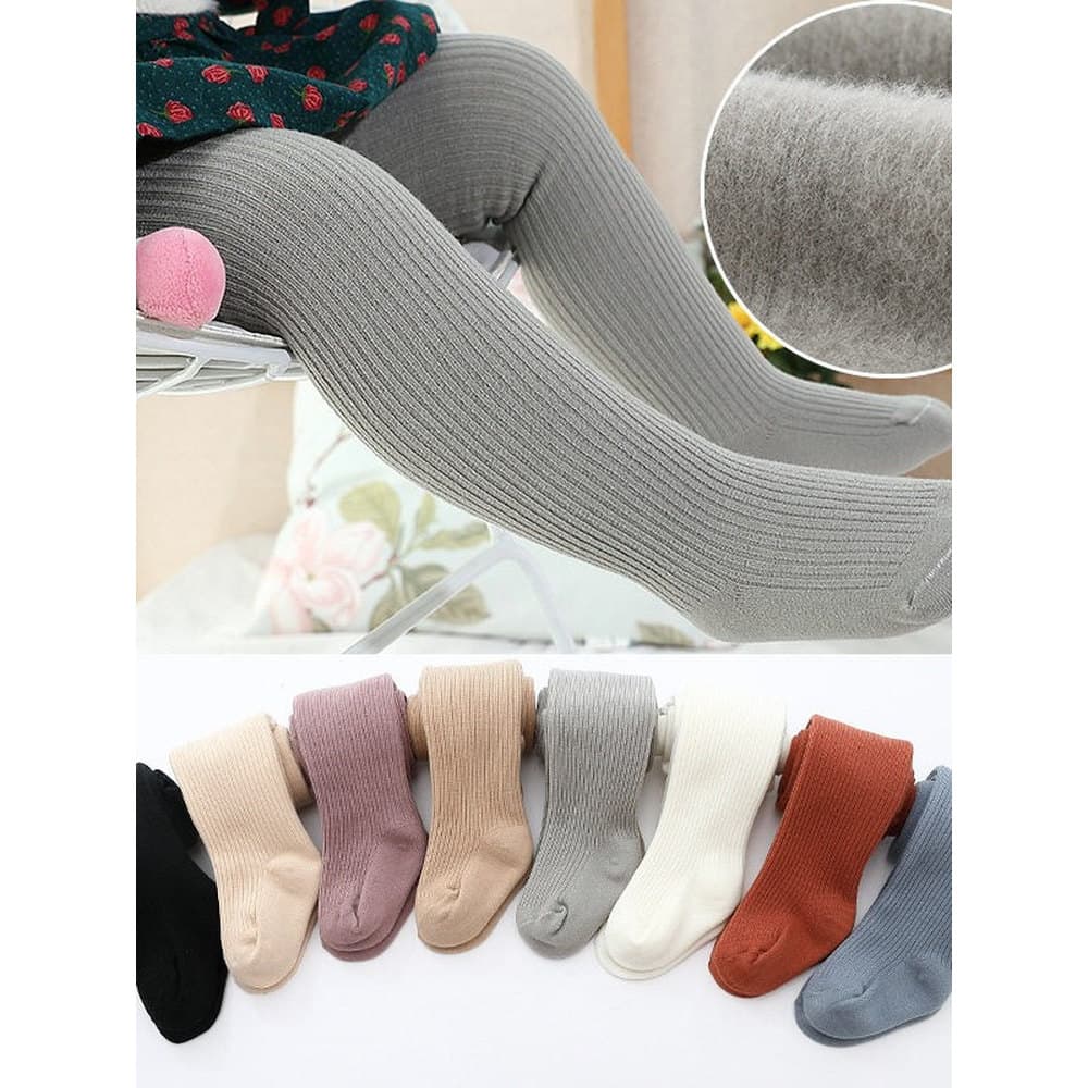 meia calça infantil menina Leggings de outono e inverno para bebês e crianças pequenas com tiras verticais grandes calça