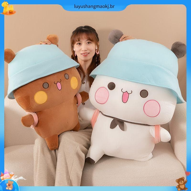 Um dois pano pano brinquedo de pelúcia boneca Panda boneca bidimensional dos desenhos animados menina Nap travesseiro p