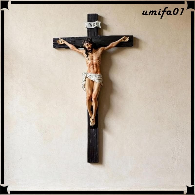 [Umifa] Crucifixo Arte De Parede Pendurado Cruz Gabinete Sala De Estar Ornamento Quarto Ao Ar Livre Decorativo Escritóri