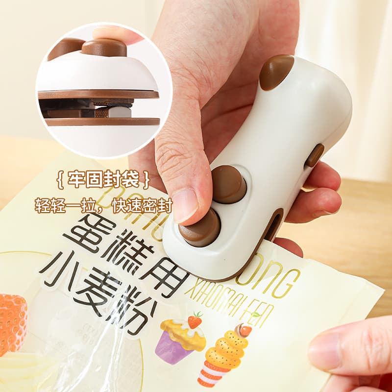 Mini máquina de selagem de dupla função para pequenos itens, sucção magnética, portátil, aquecimento rápido, prensa térm