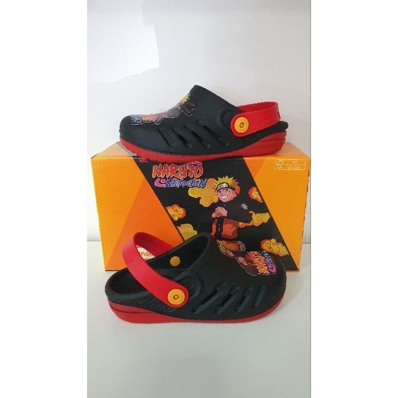 Babuche Infantil Grendene Kids Naruto Menino Original Confortável Leve Macio Antiderrapante Casual Fácil de Calçar