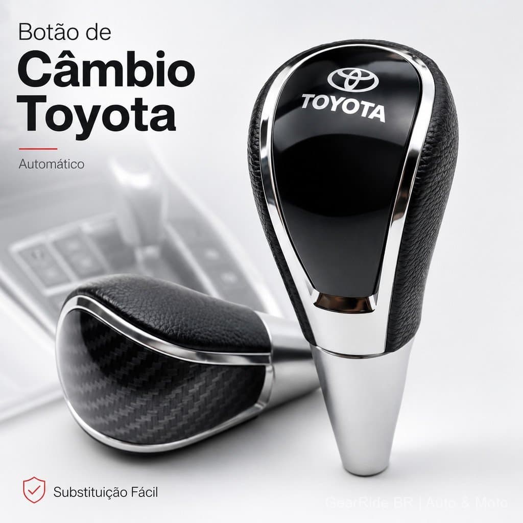 Manopla de Câmbio Automática para Toyota Hilux, Acessório Interno de Substituição, 100% Nova, Preta