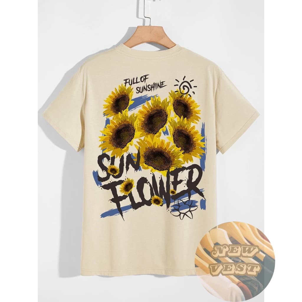 Camiseta Unissex GIRASSOL SUN FLOWER Algodão Alta Qualidade Envio Rapido Plus Size