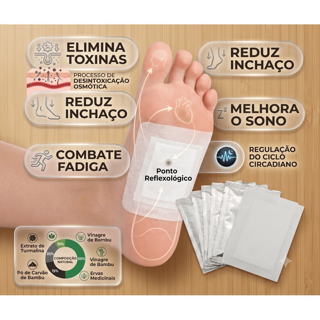 10 a 100 Almofada Detox Natural  Elimine Toxinas Enquanto Dorme