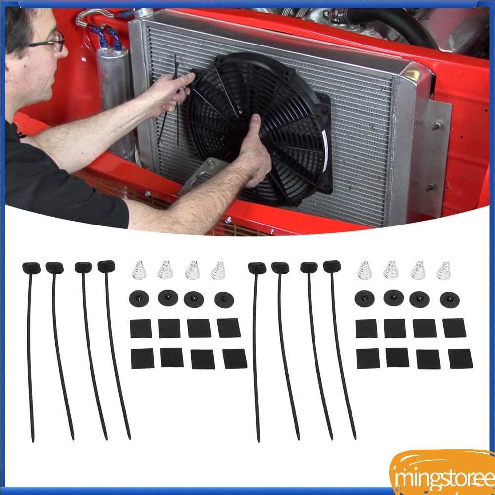 mingstoree.br OPPWONG Kit de montagem de ventilador universal durável para fácil instalação do radiador Ventiladores