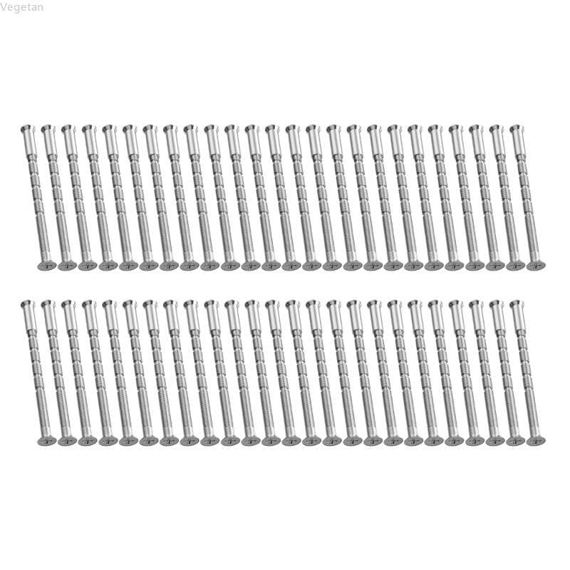 Veg 4mm 50 Pacotes Parafusos Conjunto Maçaneta Duráveis Adequados Para Gavetas Armários