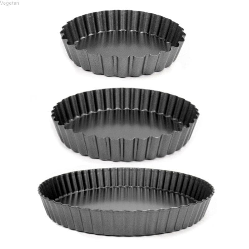 Veg 4 6 8 Polegada Vara Torta Pizza Bolo Pan Tart Molde Fundo Removível Cozimento Pastelaria Bakeware