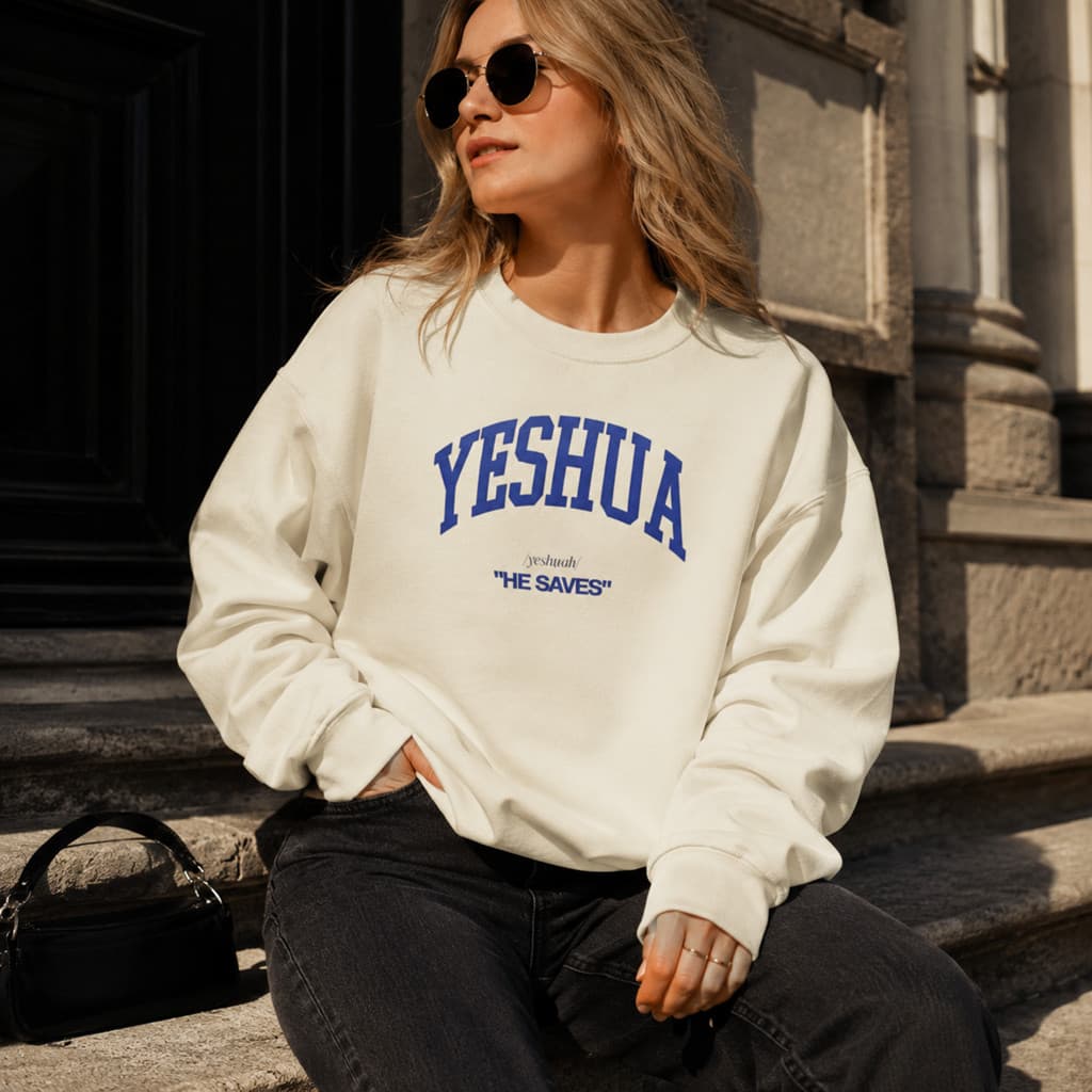 Moletom Feminino Blusas Frio Moletim Yeshua Jesus Cristão Religioso