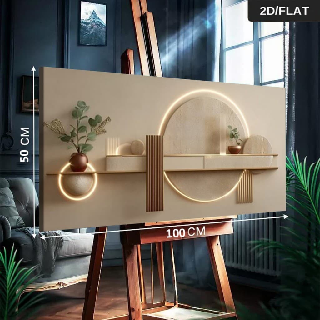 Quadro Decorativo Grande 115x80cm Contemporâneo Minimal Sala,Quarto,Copa,consultório,escritório,hall