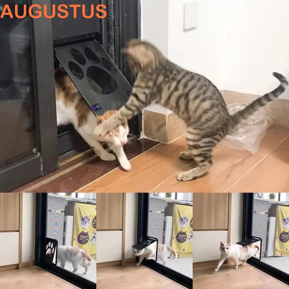 Porta De Tela AUGUSTUS , Fechadura Automática À Prova De Intempéries Para Animais De Estimação Com , Aba
