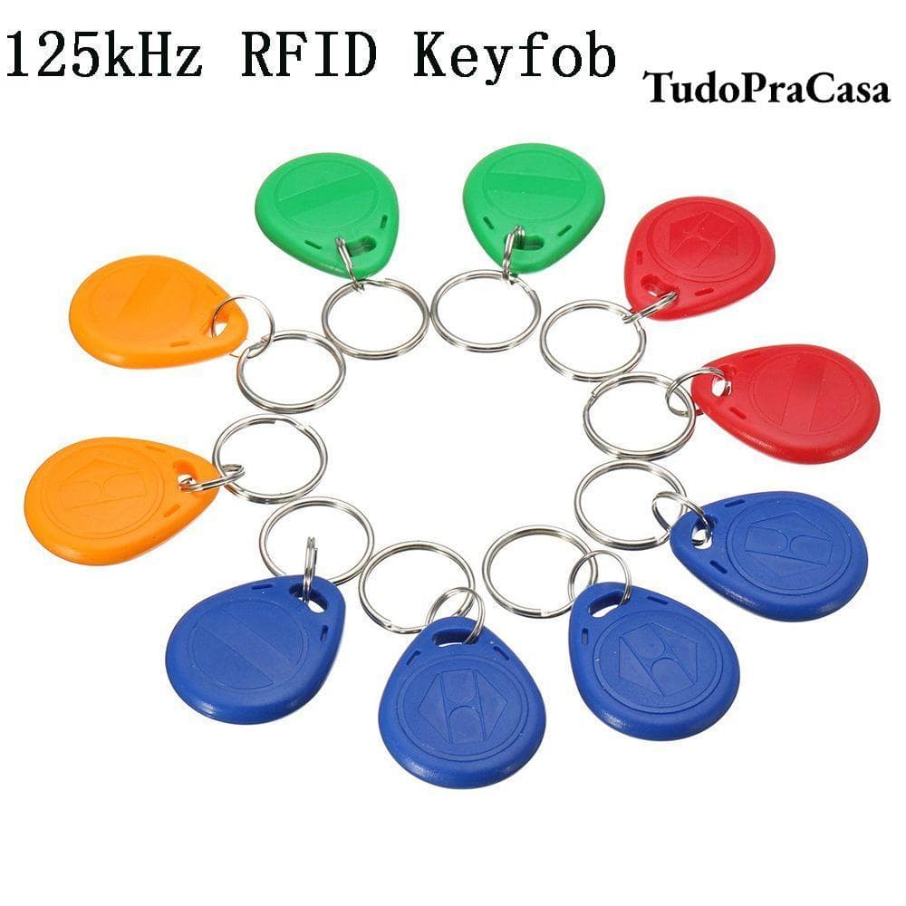 TOPTOOL 10pcs Cor Aleatória 125khz TK4100 RFID Chave Fob Plástico Sistema De Controle De Acesso Durável De Alta Qualidad