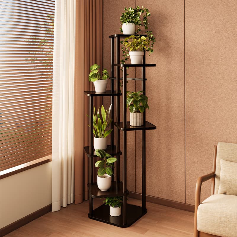 Prateleira de flores para sala de estar, varanda de chão, multicamadas, suporte para vaso de flores interno, colocação d