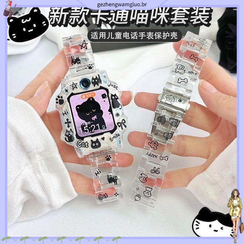 Coleção de 1166 pessoas adequada para pulseira de relógio de telefone Little Genius Z10/Z9 Black Cat Z8/Z7 Capa protetor