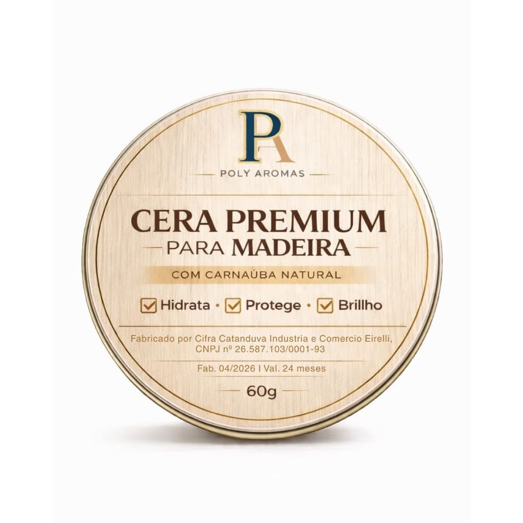 Cera Revitalizadora De Madeiras/Portas/Mesas/Couro PolyAromas