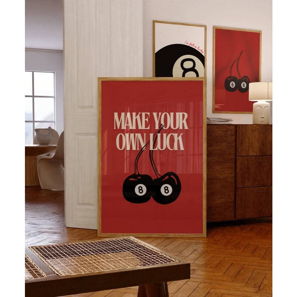 Quadro Decorativo Faça Sua Propria Sorte Frase