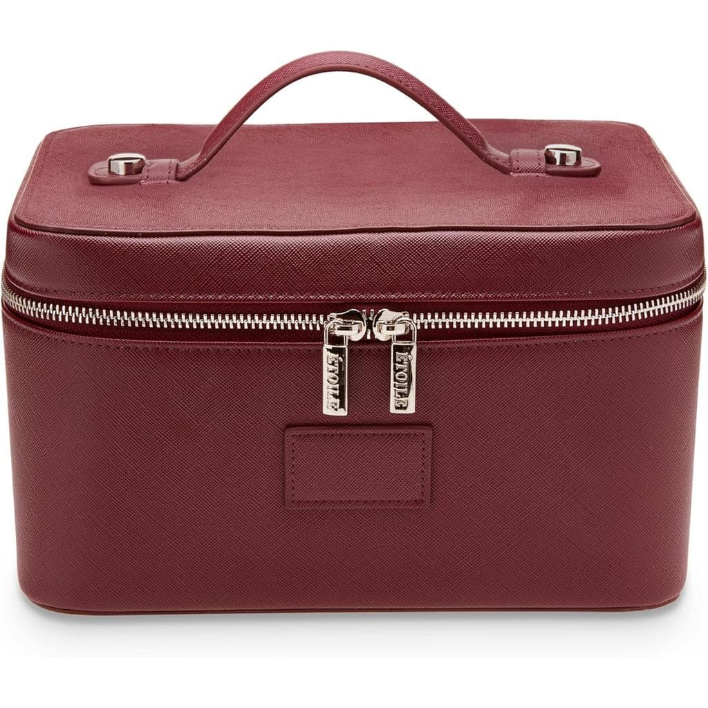 ETOILE - Vanity Box - Elegante Necessaire de Maquiagem para Viagem, com Divisórias, Cor Borgonha, Estojo de Maquiagem co
