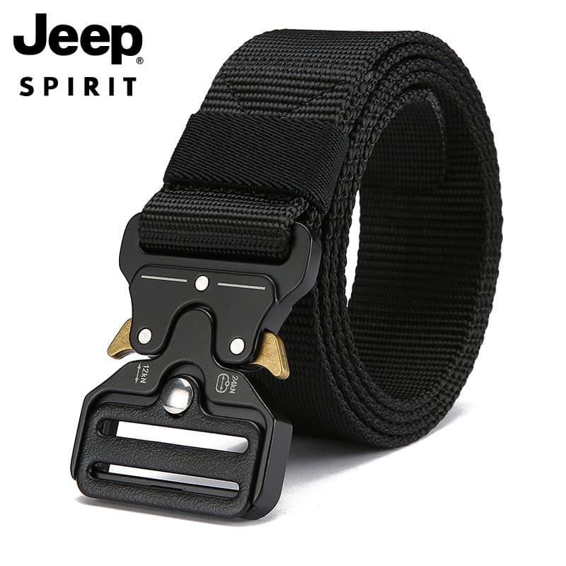 Jeep cinto masculino trançado cinto elástico não poroso masculino lona camuflagem Casual cinto trançado masculino na mod