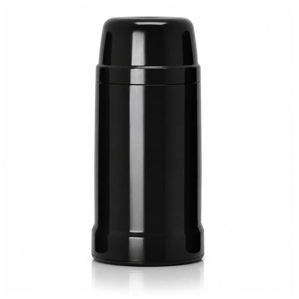 Mini Garrafa Mor Térmica 250ml Preta Conserva Café Chá