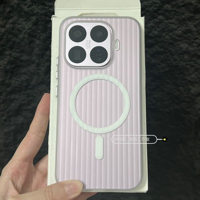 Capa para celular Xiaomi 17T, leve, corrugada, magnética, 17TPro, transparente fosca, 15Pro, capa rígida com proteção to