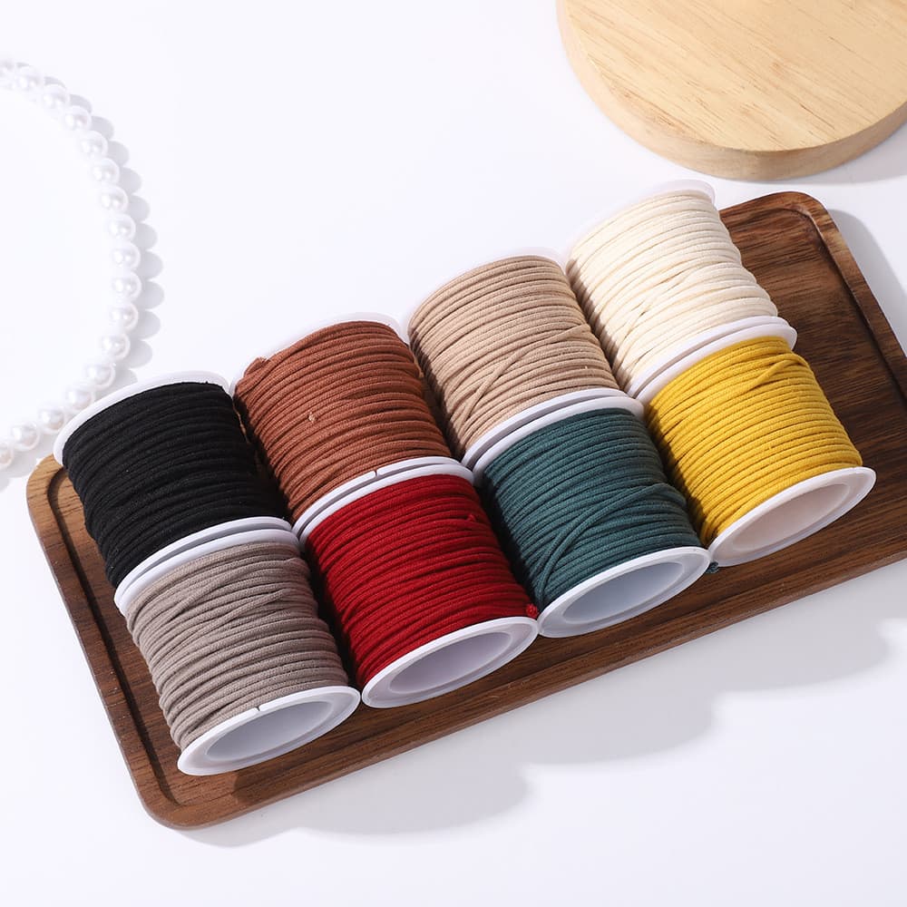 ((Corda artesanal DIY) Wenwan Fio de algodão girado com núcleo Criptografado resistente ao desgaste feito à mão DIY Wenw