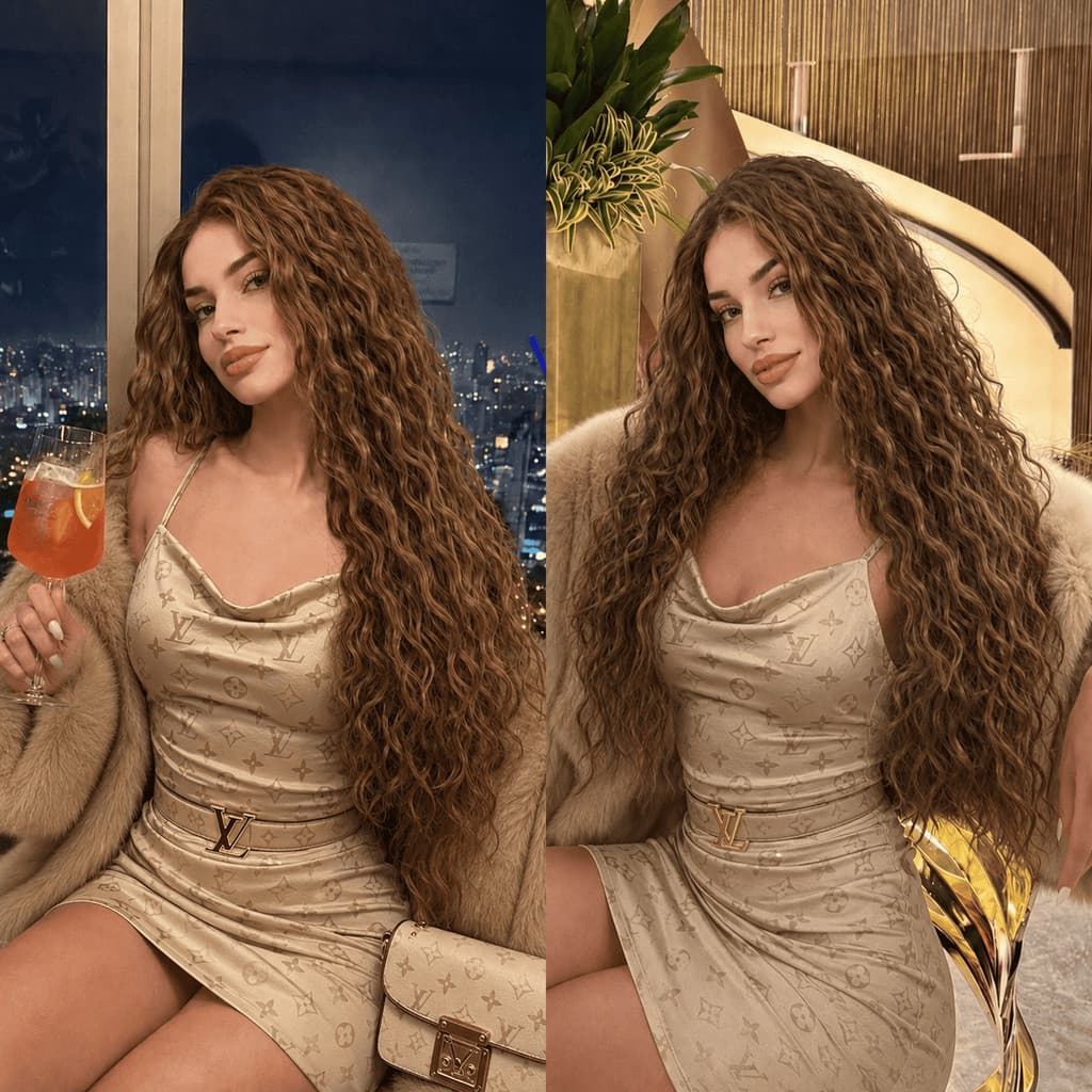 Top Hair Peruca Cacheada Lace Front Natural Back style / Estilo penteado para trás Fibra Bio Humana 80cm 300g