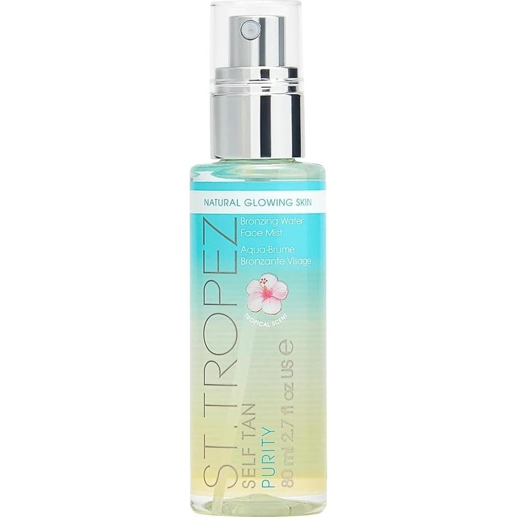 St. Tropez Self Tan Purity Face Mist, Bronzeado Facial com Efeito Natural de Sol com Ácido Hialurônico e Antioxidantes,