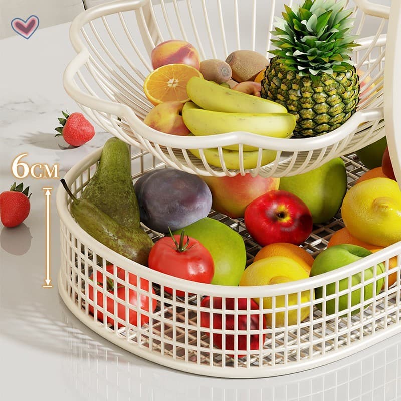 Prato De Doces De Frutas De Camada Dupla-Exposição Elegante Do Lanche Da Mesa De Centro Escritório