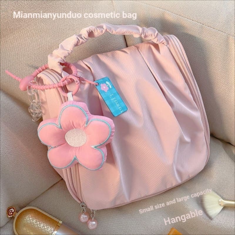 [Jack & Nina] Bolsa de cosméticos feminina de alta qualidade Bolsa de cosméticos portátil de grande capacidade para viag