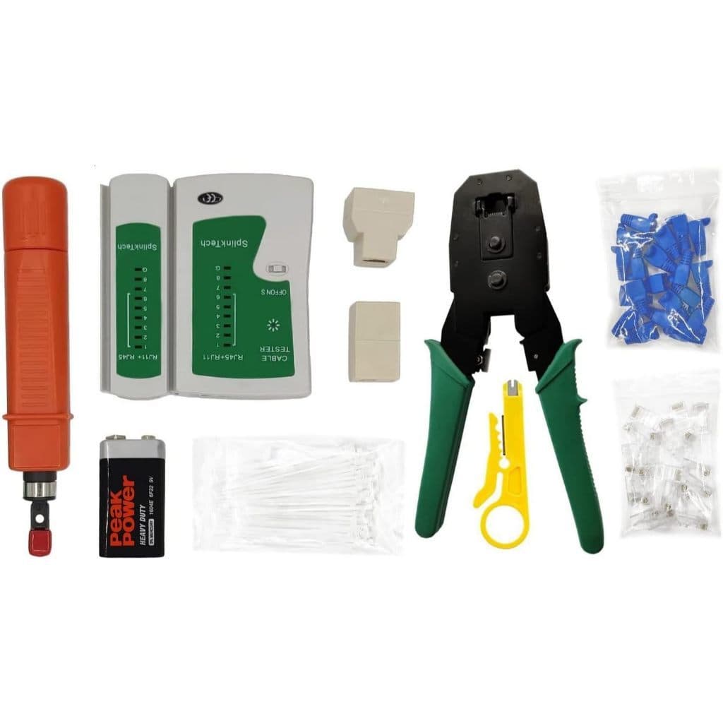 Kit para reparo e manutenção de cabos de rede