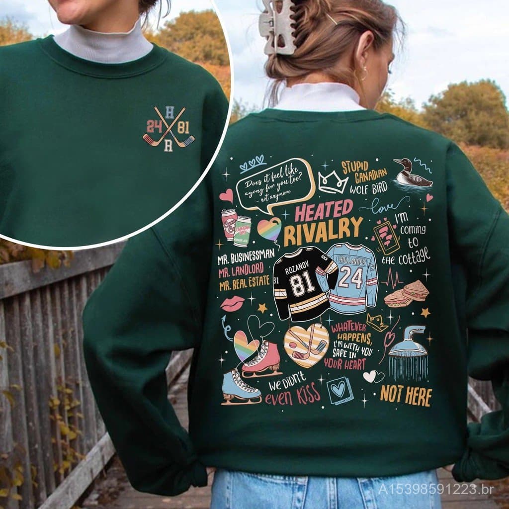 Moletom Aquecido Rivalry Com Estampa Personalizada , Gola Redonda , Manga Comprida , Europeu E Americano , Transfronteir