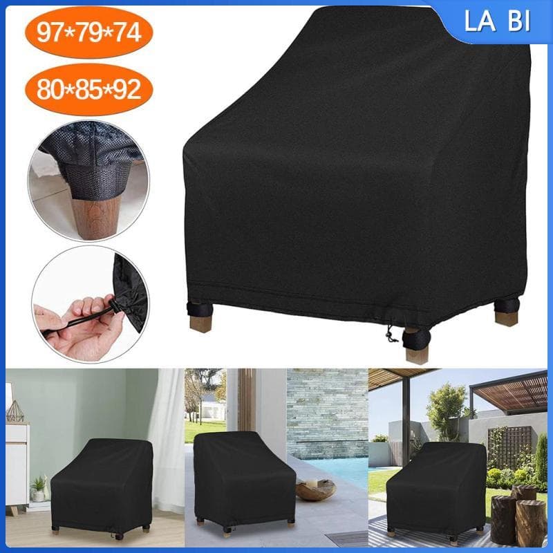 [Wishshopeehhh] Capas Para Cadeiras De Pátio Proteção À Prova De Chuva Capa Móveis De Jardim Cadeira De Quintal