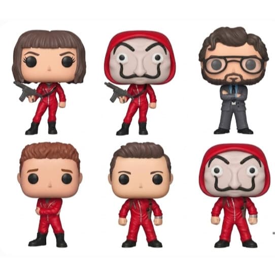 Bonecos Colecionáveis La casa De Papel - Com Caixa Personalizada