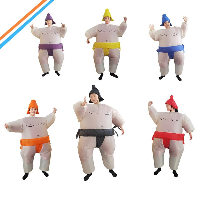 Traje de sumô inflável engraçado festa pai-filho mesmo estilo boneca desempenho traje