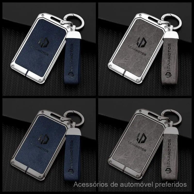 Adequado para capa de chave de carro LeapMotor C10 com cartão NFC, capa de chave LeapMotor C11 C01, protetor de chave Le