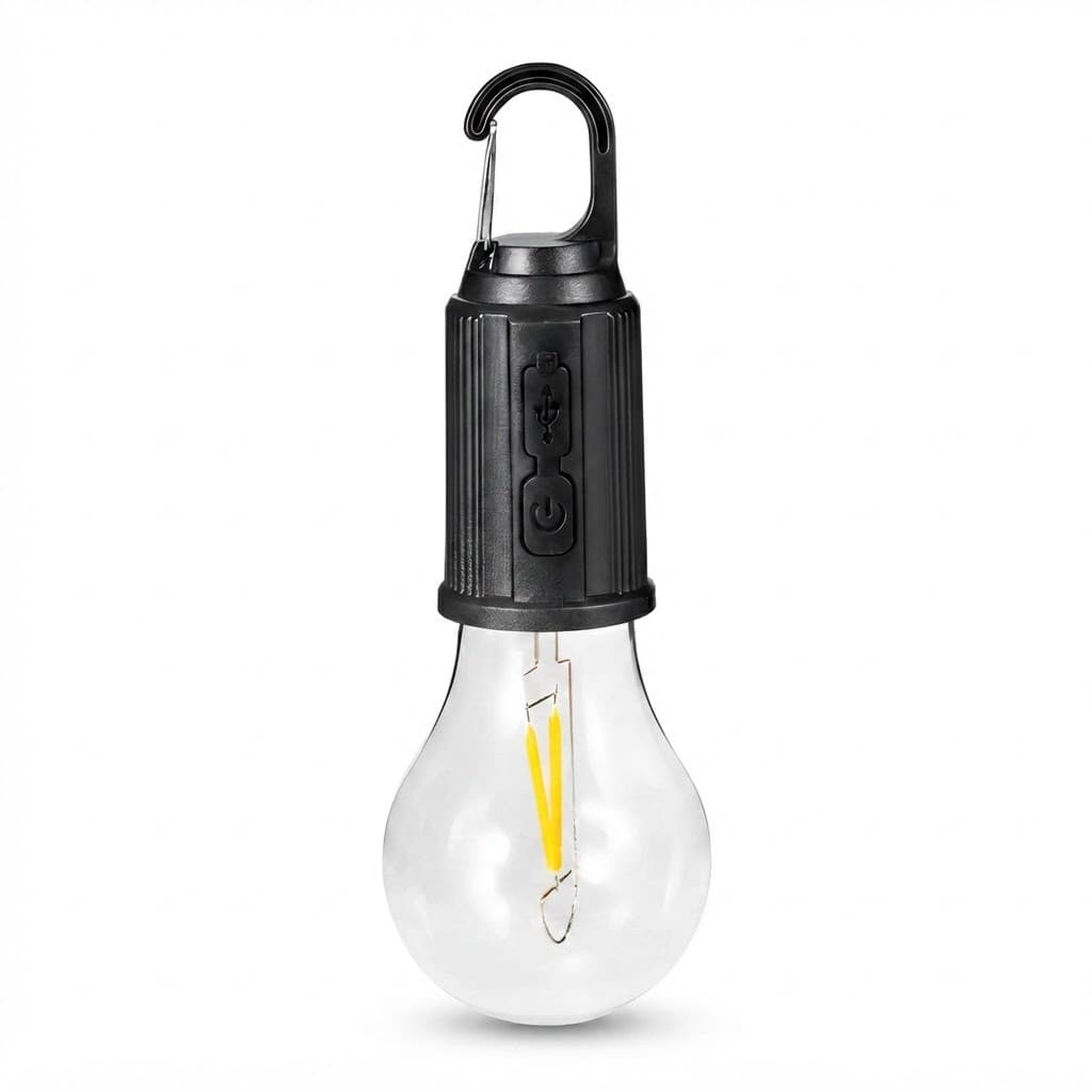 Lâmpada LED Camping USB Recarregável SOS Portátil Bivolt IP65
