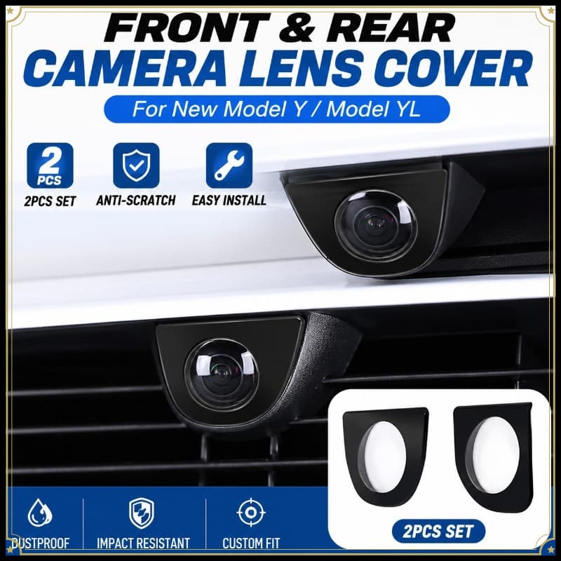 Para Tesla Novo Modelo Y YL Frente Traseira Lente Da Câmera Capa Protetora Anti-Risco À Prova De Poeira 2 Pçs