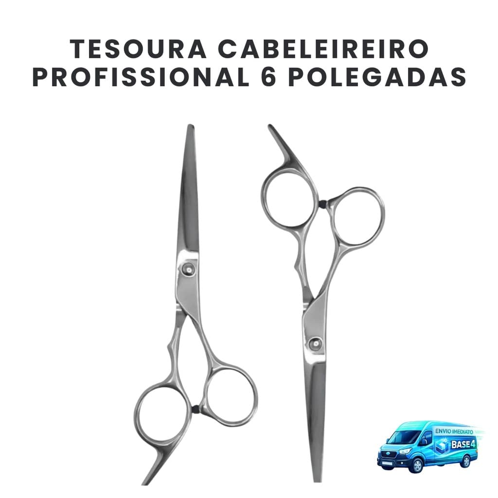 Tesoura Profissional Aço Inox Para Corte de Cabelo Ideal Para Salão Barbearia Visagismo 6 Polegadas