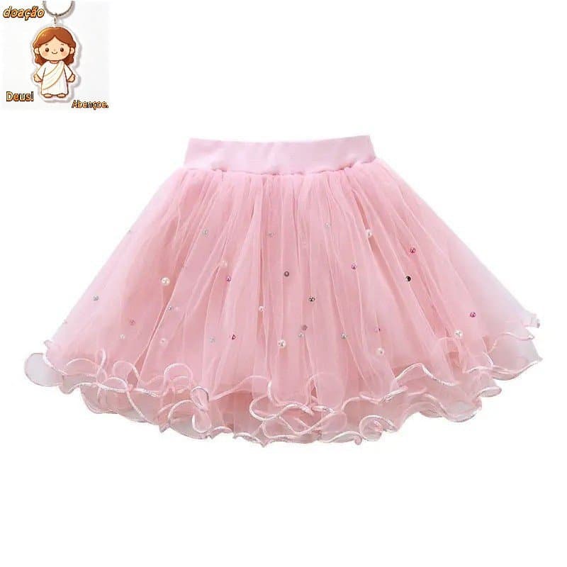Meninas do bebê Saia Tutu Bonito Criança Princesa Ballet Tule Dança Em Bolo De Malha Crianças Meninas Bonitas Pettiskir