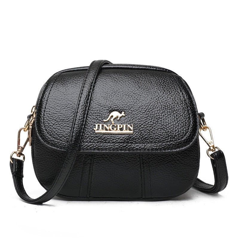Bolsa De Ombro Feminina De Couro PU Vintage ChenXiaohong , Mensageiro , Carteira De Grande Capacidade Para Uso Diário