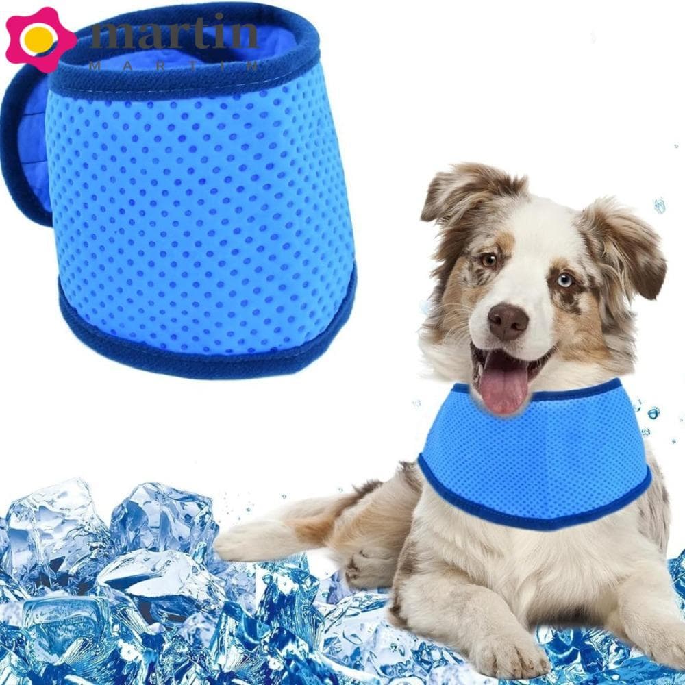 Lenço De Resfriamento De Cachorro MARTIN , Envoltório De Pescoço Com Fecho De Fita Ativada Por Água , Coleira De Sensaçã