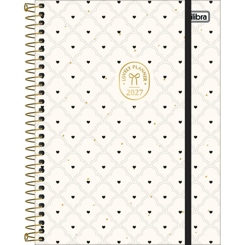 Planner Tilibra West Village M7 capa dura espiral 18 x 24 2027