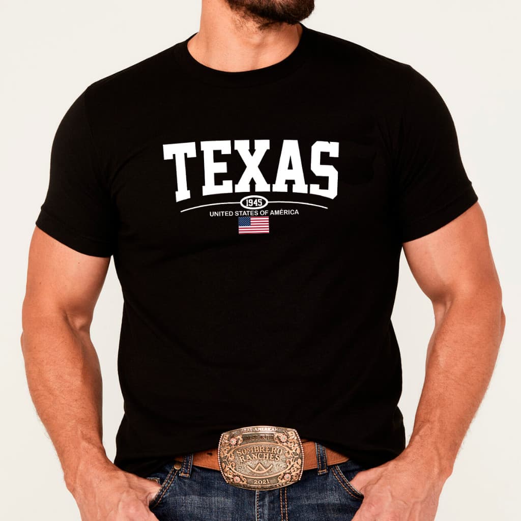 Camisa Texas Lançamento Farm Agro 1945 Camiseta Country 100% Algodão casual rodeio
