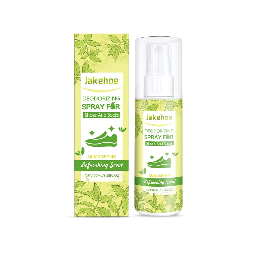 Spray Desodorizante para Sapatos e Meias Jakehoe, Limpador de Sapatos e Meias para Pés Suados, Remove Odores, Desodoriza