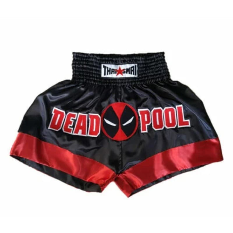 Dead Pool Muay Thai Kickboxing Shorts Troncos MMA Fight Gear Bordado Homens Mulheres