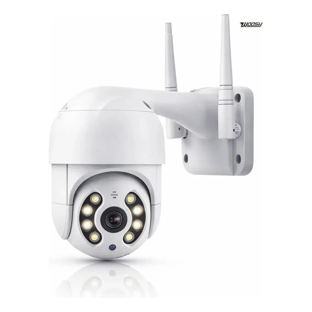 Camera Externa IP Prova D'água Varredura Automática Infravermelho Alarme 320° Wifi 1080p Full HD