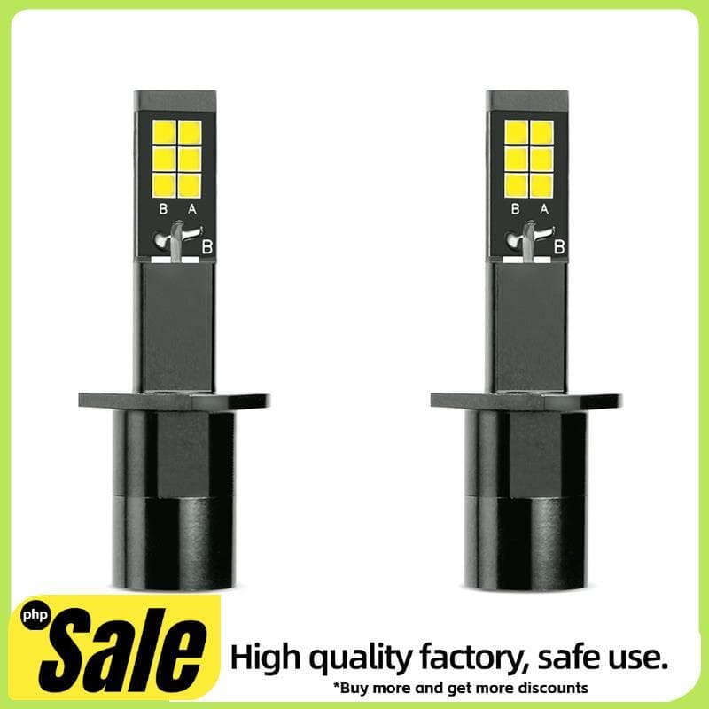 H1 Lâmpada De Nevoeiro LED Âmbar + Branco Cor Dupla Para Caminhões Carros Lâmpadas DRL Kit 9-32V 30W 3000LM , H1
