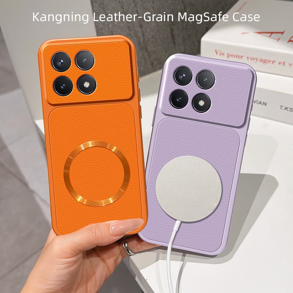 Aplicável A Xiaomi Redmi K70 PRO 23113RKC6C 23117RK66C 23113RKC6G K70PRO Capa De Couro Fosco Com Anel Magnético De Carre